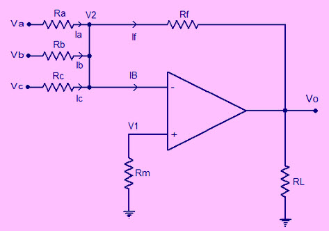 Summing Amplifier Circuit