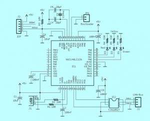 CAN Interface to USB with Schematic Diagram