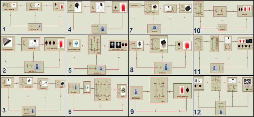 Simple Electronic Circuits for Beginners by www.edgefxkits.com