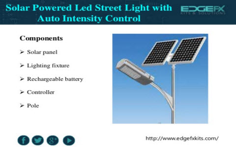 Solar Powered LED Street Light