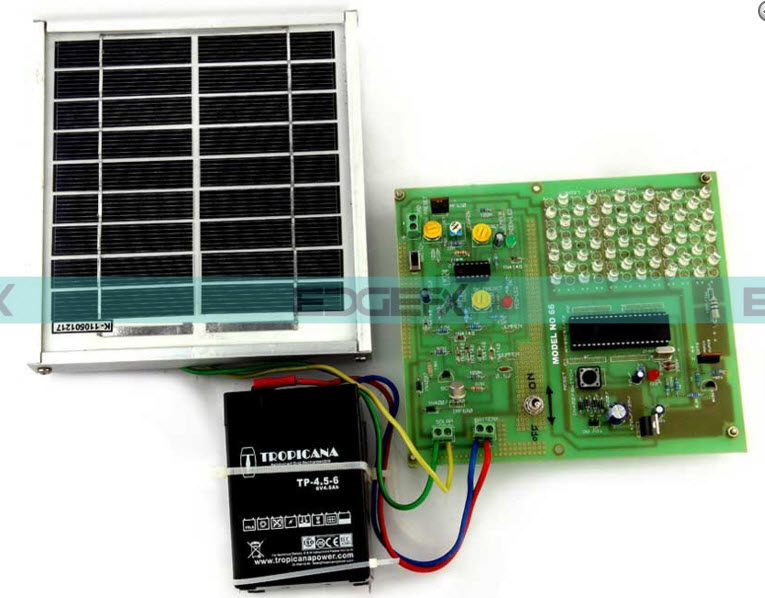 Solar Powered LED Street Light with Auto Intensity Control