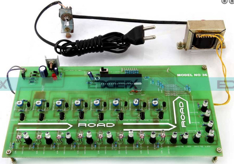 Street Light that Glows on Detecting Vehicle Movement Project Kit by Edgefxkits.com