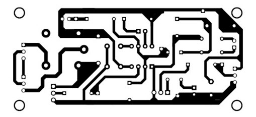 PCB Pattern of PIR Sensor based Power Saver