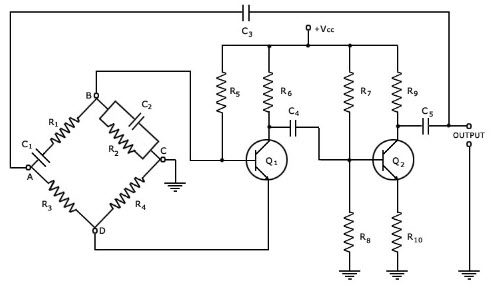 Wien Bridge Oscillator Circuit