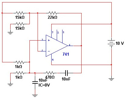 Wien Bridge Oscillator Using IC741