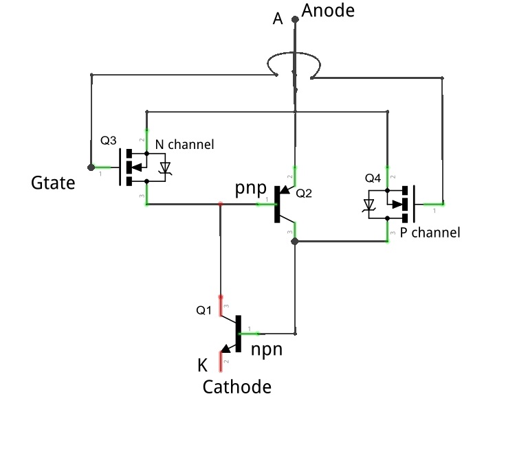 Circuit Diagram of the MOS Control Thyristor