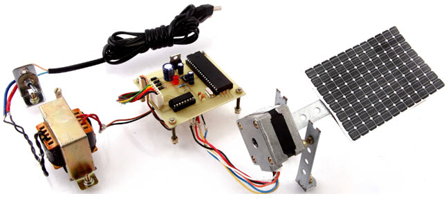 Time Programed Sun Tracking Solar Panel Project kit