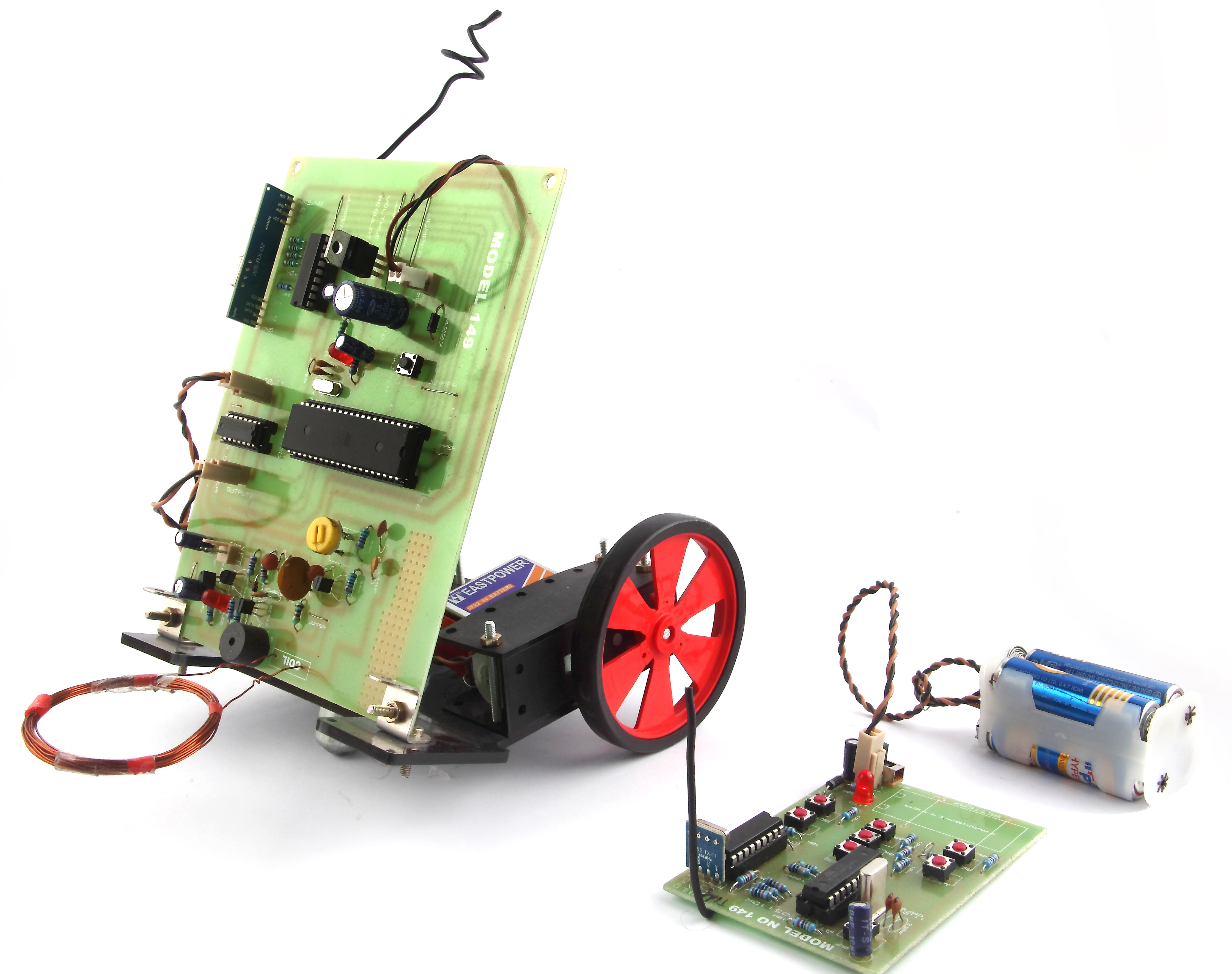 Metal Detector Robot with the 8051 Series Microcontroller 