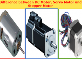 Difference between a DC motor, a Servo Motor, and a Stepper Motor