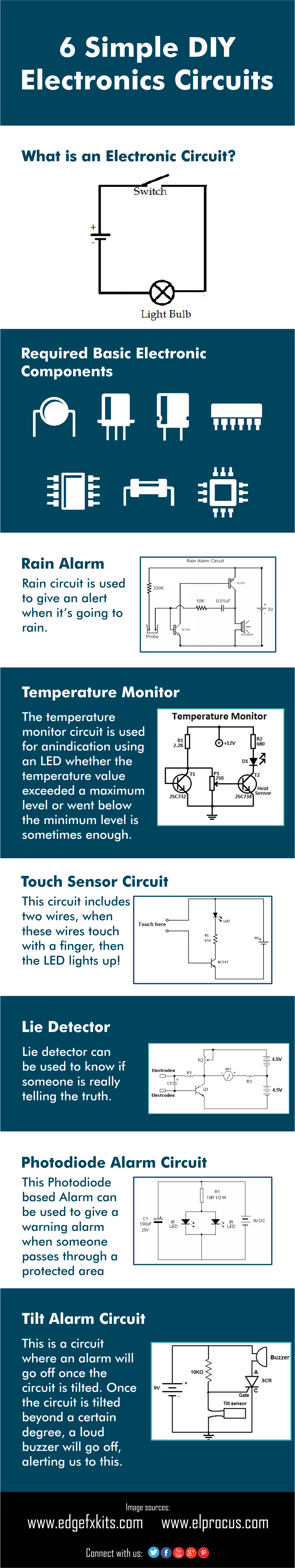 6 Simple Do It Yourself Electronics Circuits 