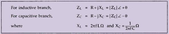 inductive impedances and capacitive impedances