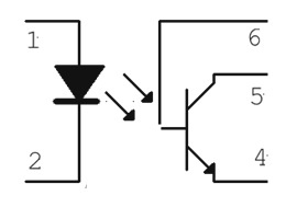 4N28 Optocoupler Symbol