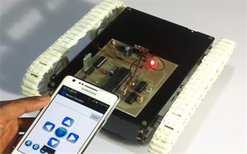 Design of Automobiles using Android controlled Technology