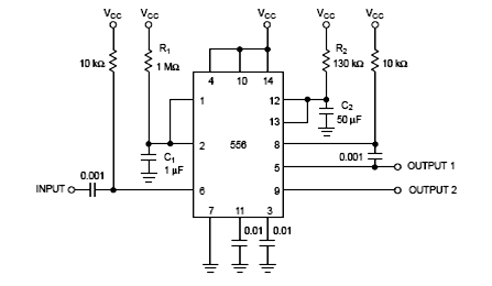 LM556 IC Circuit 