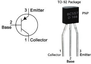 BC557 Pin Configuration & Symbol