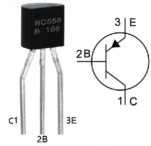 BC558 Transistor Pin Configuration