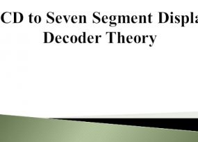 BCD to Seven Segment Display Decoder