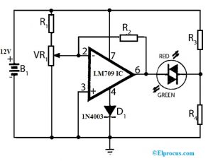 Monitoramento de Tensão da Bateria com IC LM709