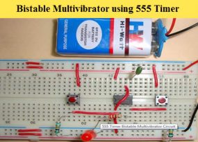 Bistable Multivibrator using 555 Timer