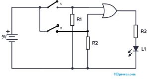 CD4071 OR Gate IC Circuit