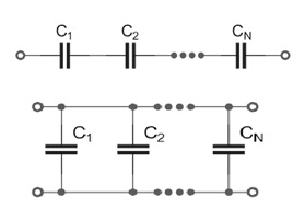 Capacitive Reactance in Series & Parallel