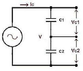 Capacitive Voltage Divider Circuit