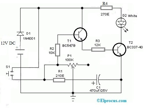 Circuit Diagram of Time Switch