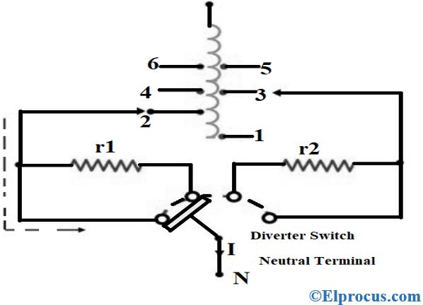 On-Load Tap Changing Transformer Connected Between Tap1 and Tap2