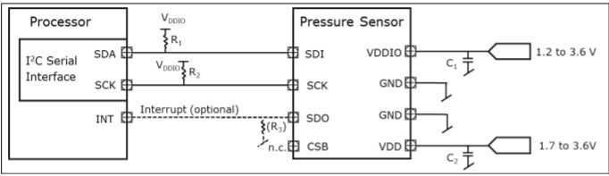 DPS368-Circuit-Diagram-with-I2C-Serial-Interface