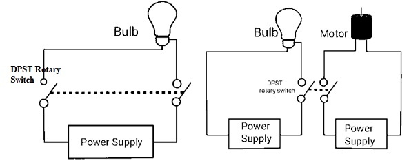 DPST Rotary Switch Circuit