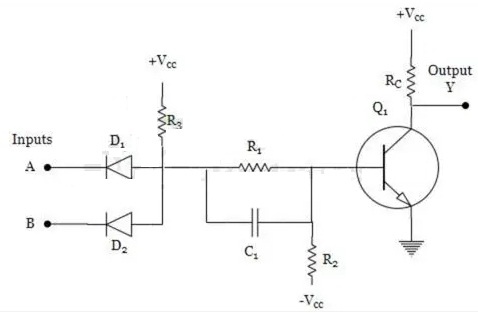 Diode Transistor Logic NAND Gate