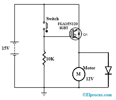 FGA15N120 IGBT as a Switch Circuit