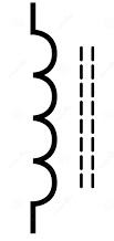 Ferrite Core Inductor Symbol
