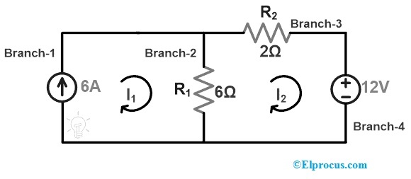 Flow of Current in Circuit