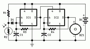 Simple Electrical Fridge Door Alarm Circuit