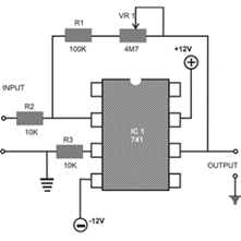 IC 741 Pin Configuration