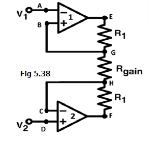 Input Stage of the Instrumentation Amplifier