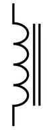 Iron Core Inductor Symbol