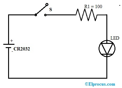 LED Circuit with a CR2032 Coin Cell