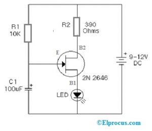 LED Flasher with 2N2646 UJT