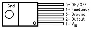 LM2576 Voltage Regulator Pin Configuration