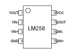 LM258 Pin Configuration