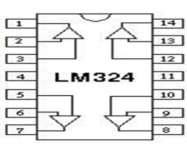 LM324 IC Pin Diagram