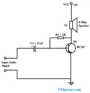 Mini Audio Amplifier Circuit Diagram