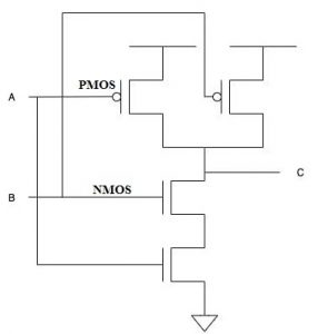 NAND Gate Design with PMPS & NMOS Transistors