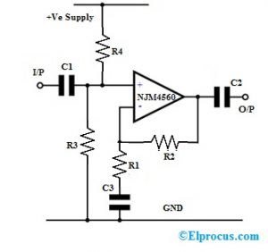 NJM4560 Dual Op-Amp Circuit