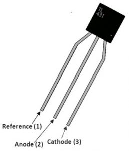 Pin Configuration of TL431 Regulator