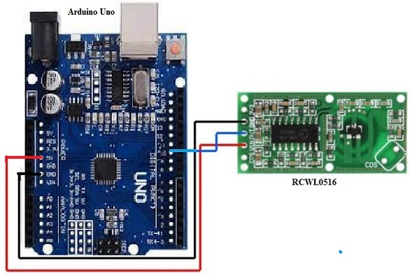 RCWL0516 Module Interfacing with Arduino