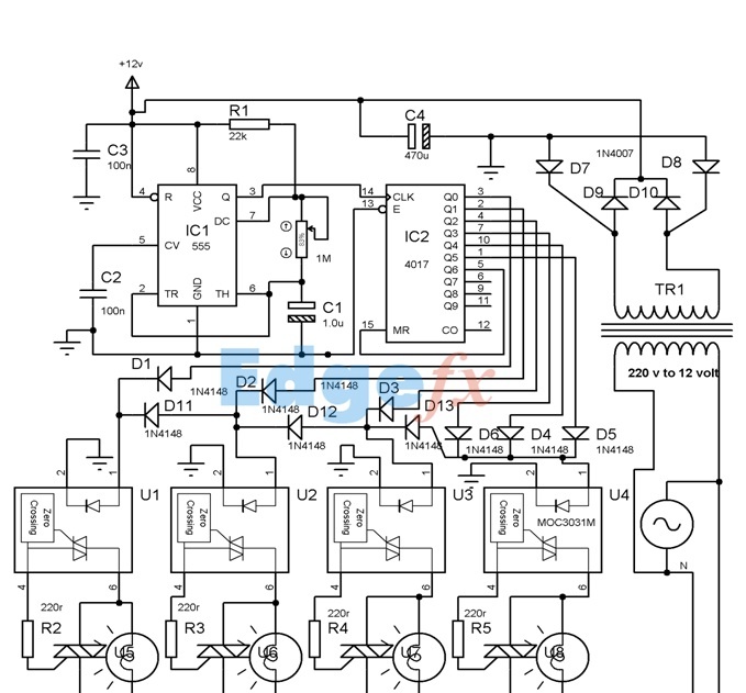 Ic 4017 Pin Diagram