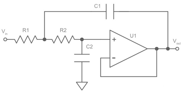 Sallen Key Low Pass Filter Circuit